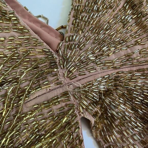 DUNDAS x REVOLVE Cher‎ Embellished Mini Dress in Gold - Picture 9 of 14